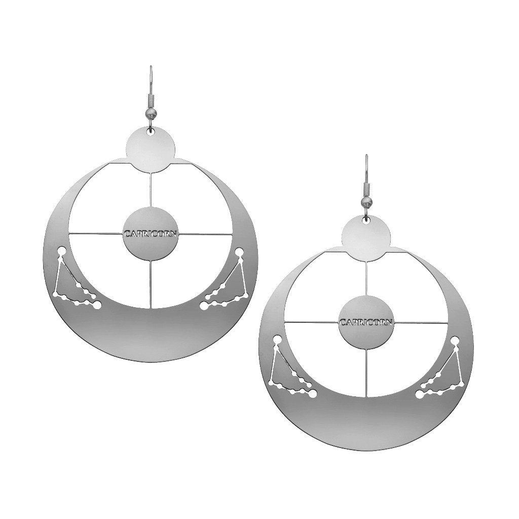 Rael Cohen Zodiac Inspired Statement Capricorn Earrings In Silver