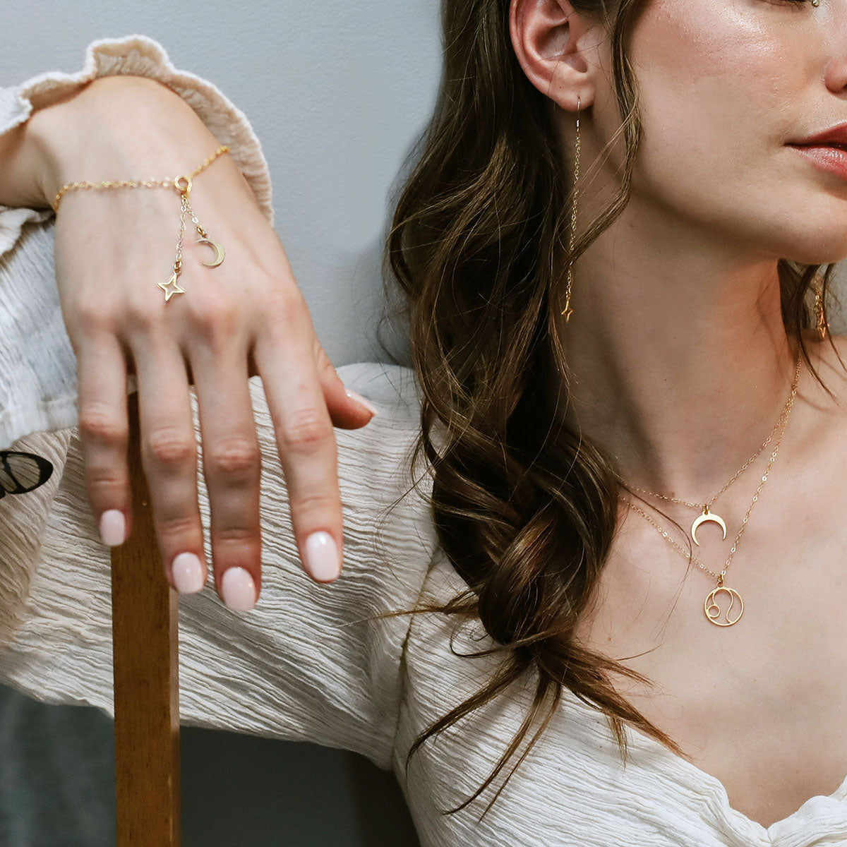 Rael Cohen Starlight Charm Gift Set Bracelet And Earrings In Gold