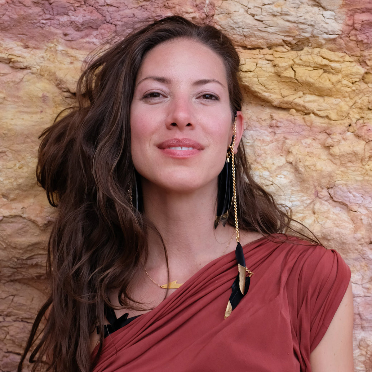 Rael Cohen Black And Gold Ear Cuff