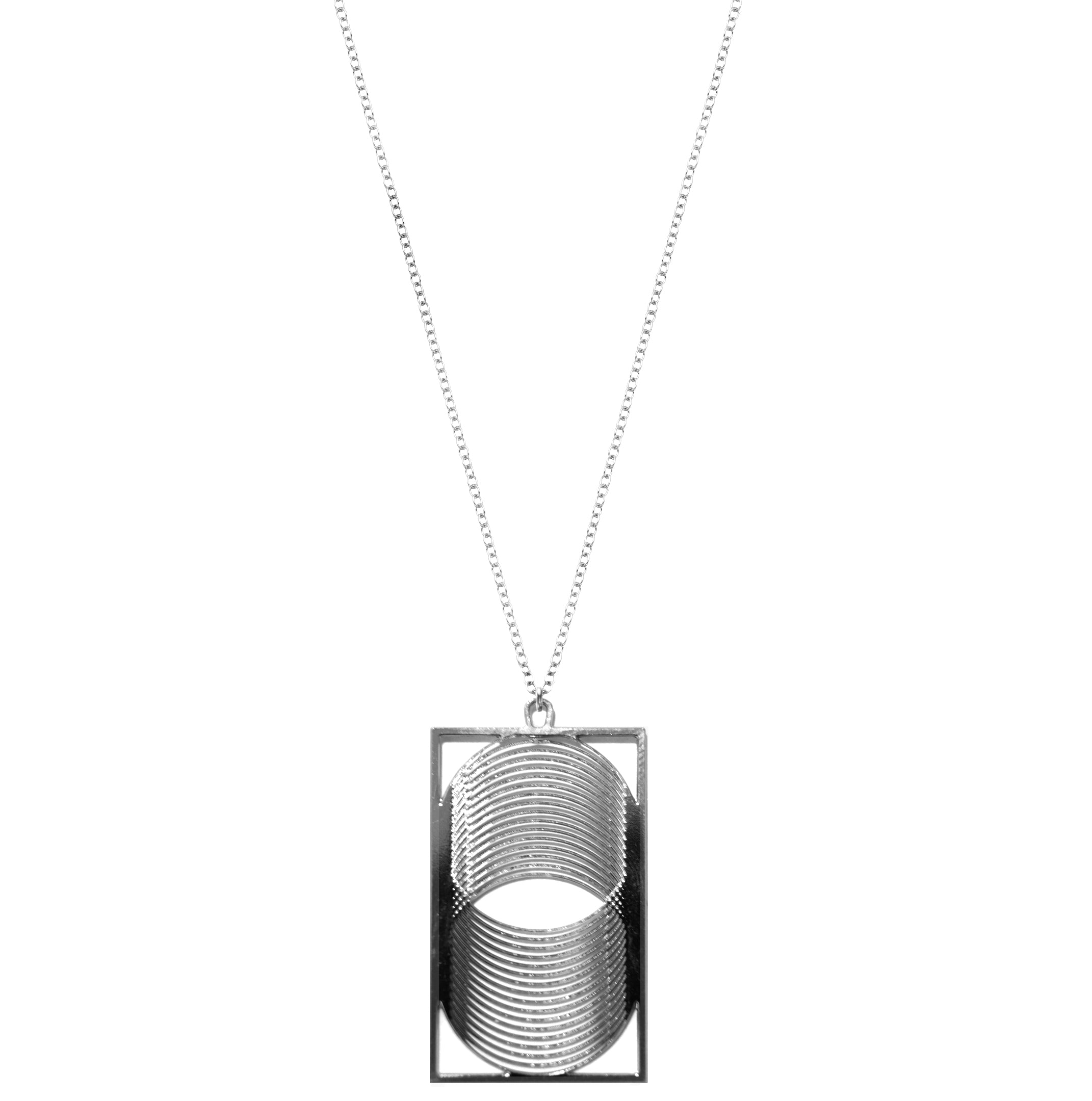 Rael Cohen Vortex Shape Inspired Necklace In Silver