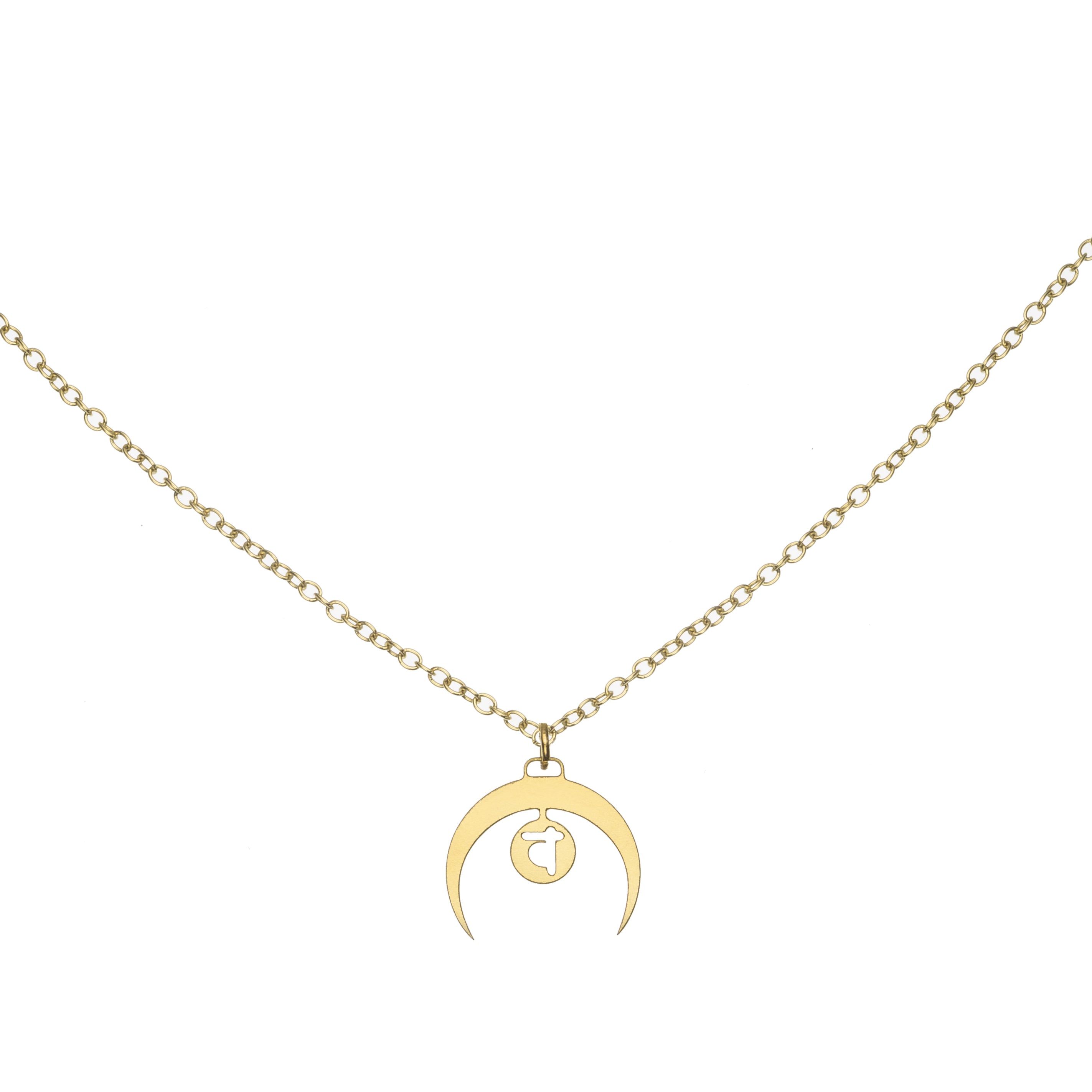 Sacral Chakra Moon Necklace | Chakras Jewelry for Pleasure