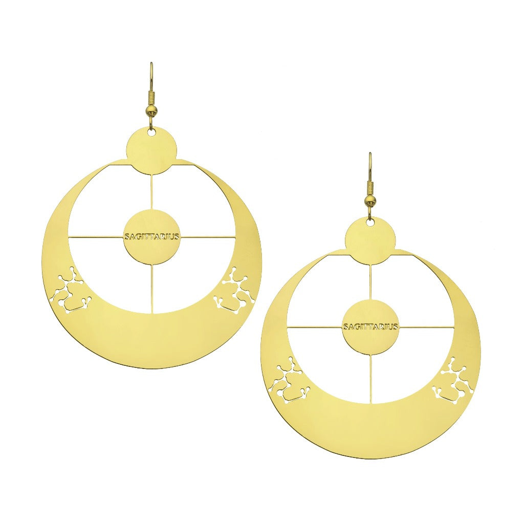 Rael Cohen Zodiac Inspired Sagittarius Constellation Earrings In Gold