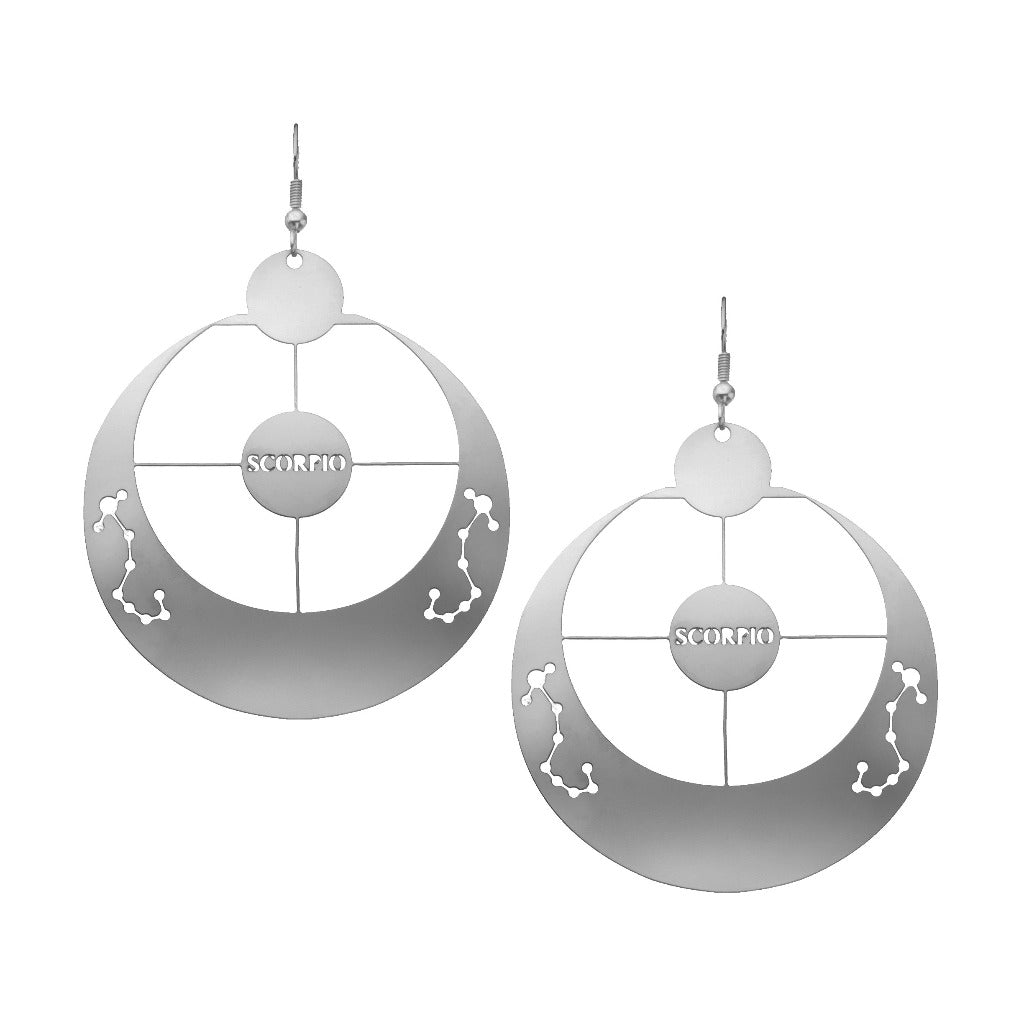 Rael Cohen Zodiac Inspired Scorpio Constellation Earrings In Silver
