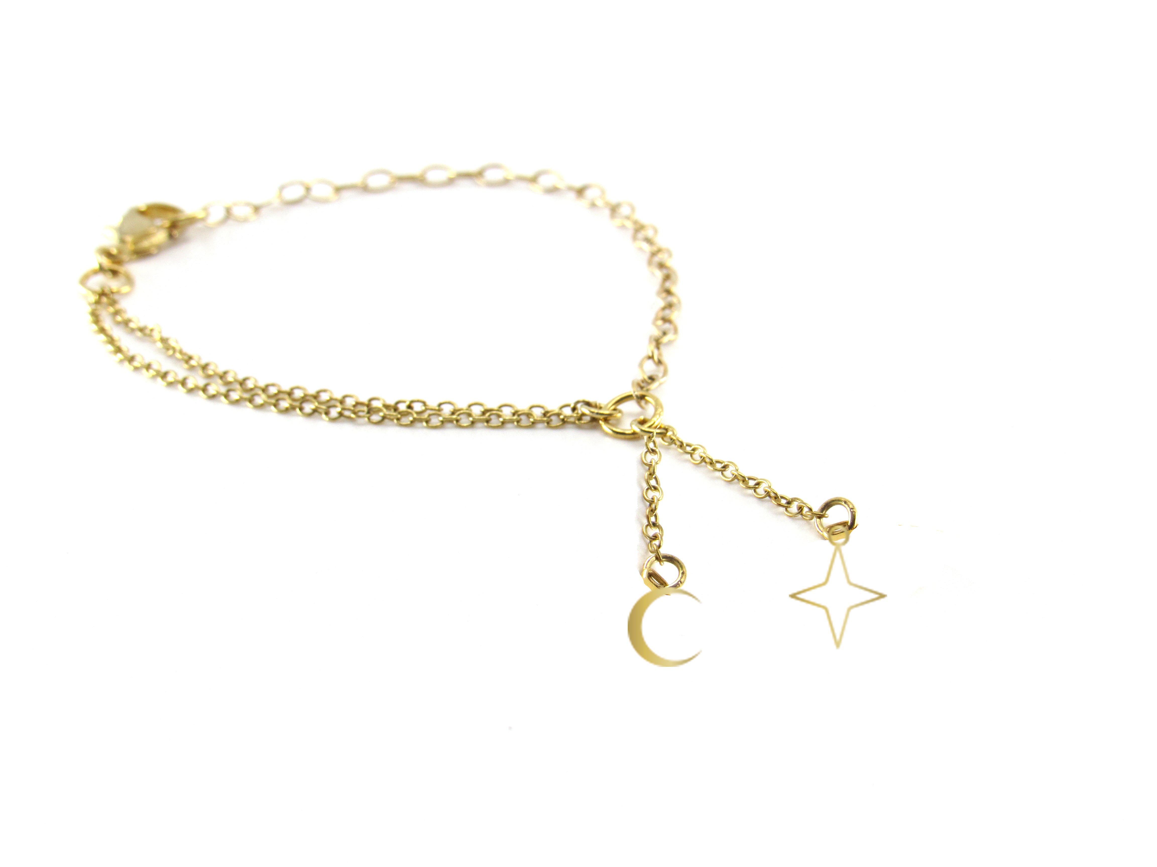 Moon and Star Bracelet