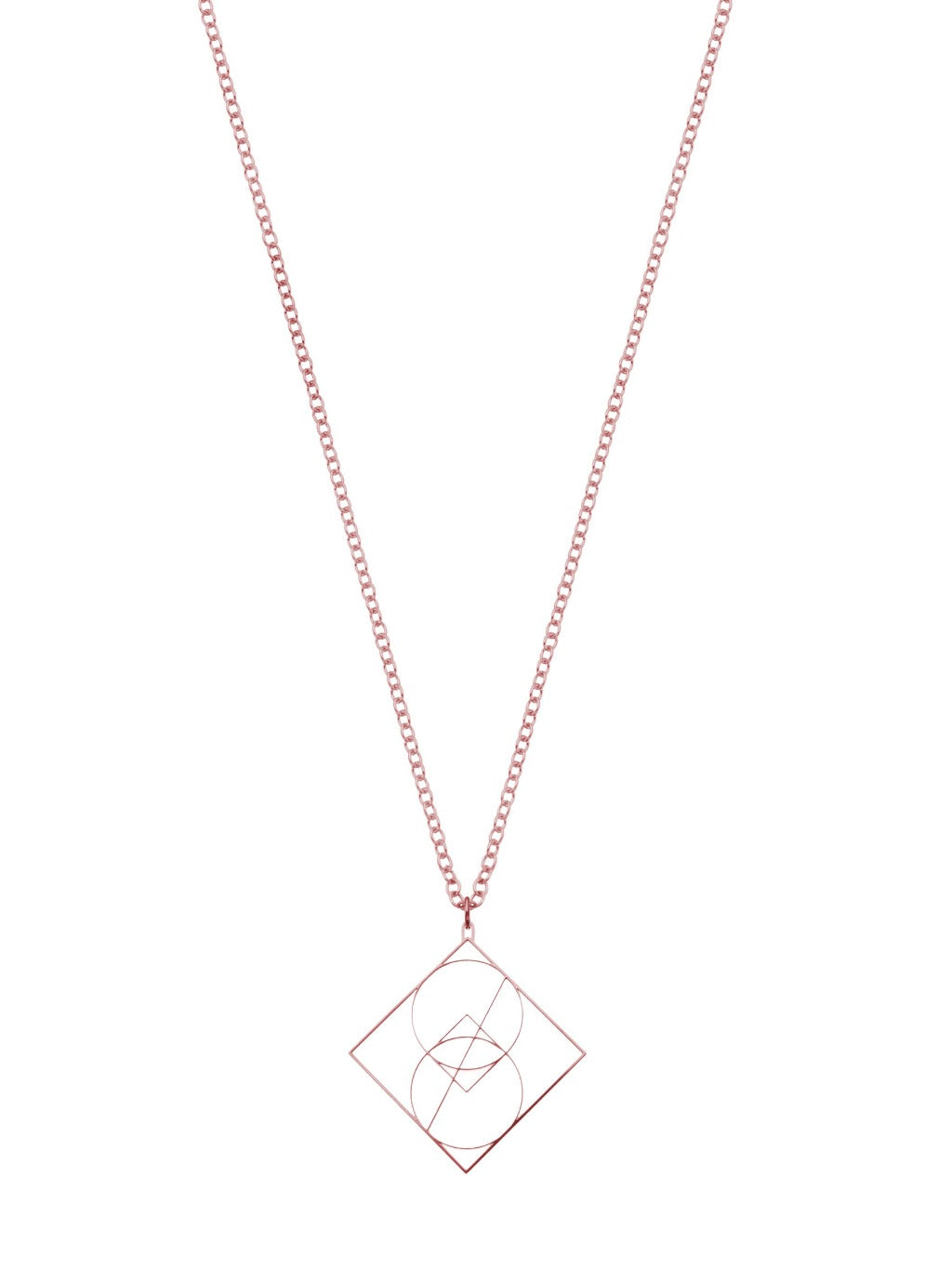 Rael Cohen Vesica Piscis Necklace In Rose Gold