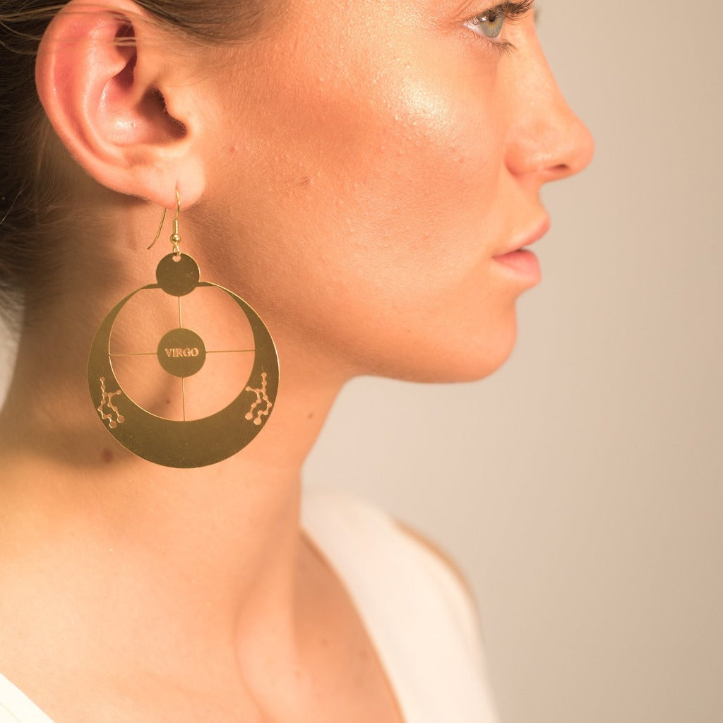 Rael Cohen Zodiac Inspired Constellation Virgo Earrings In Gold