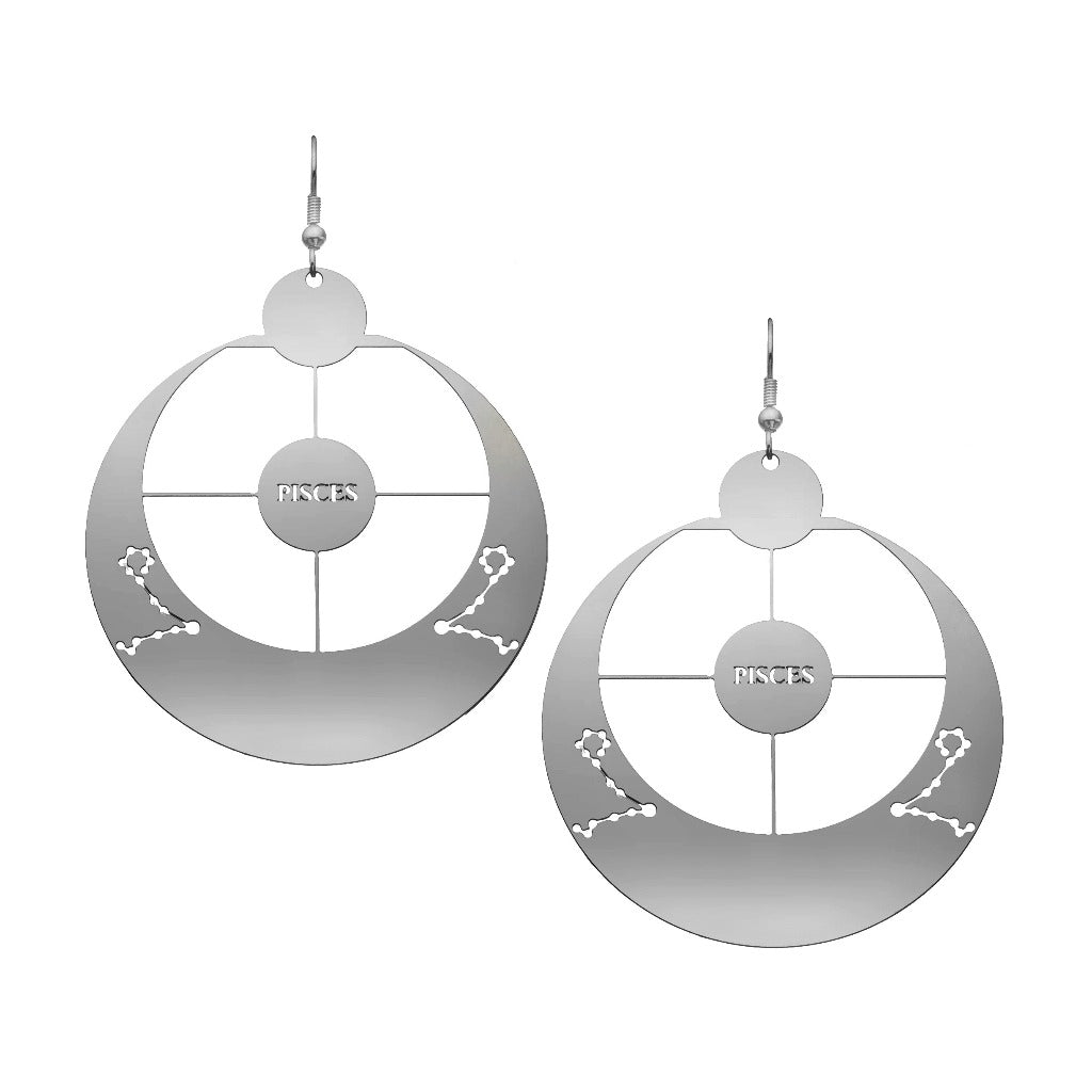 Rael Cohen Zodiac Inspired Pisces Constellation Earrings In Silver