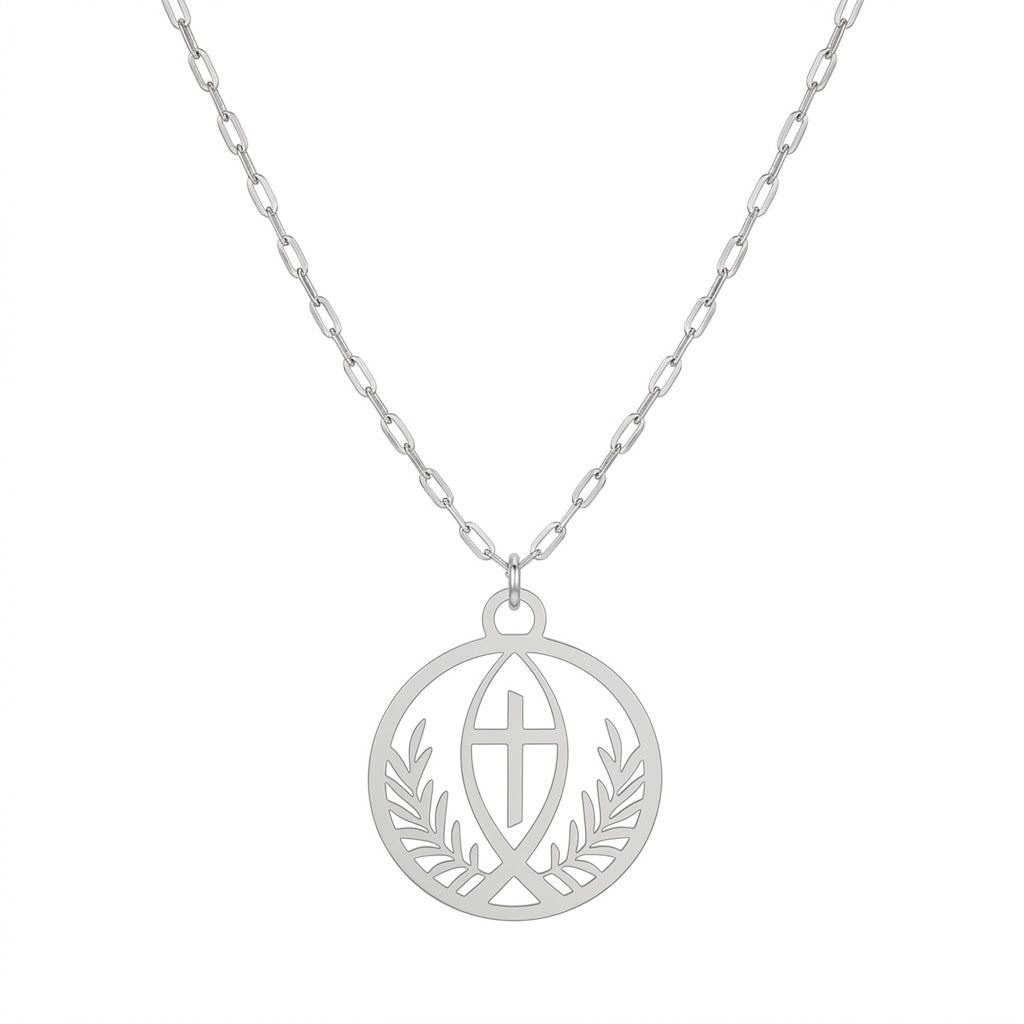 Pure Silver Jesus Fish Pendant