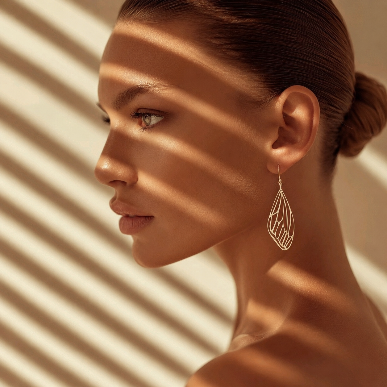 Silver Monarch Earrings