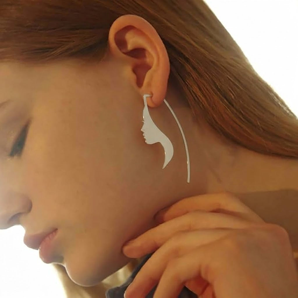 Silver Silhouette Earrings