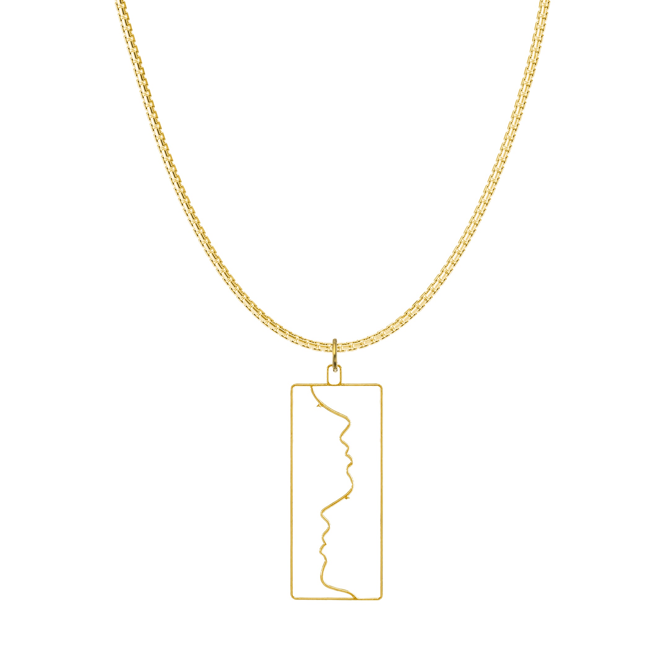 Mens Art Jewelry - Lovers Pendant Necklace