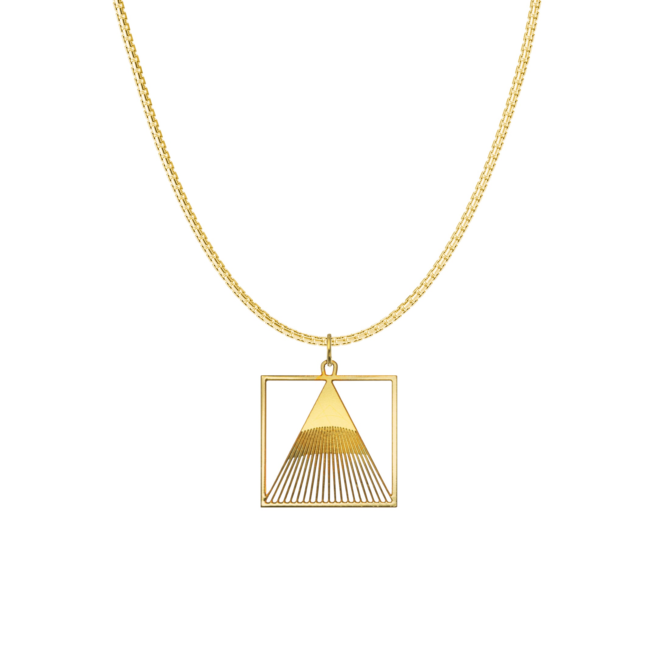 Mens Pyramid Necklace