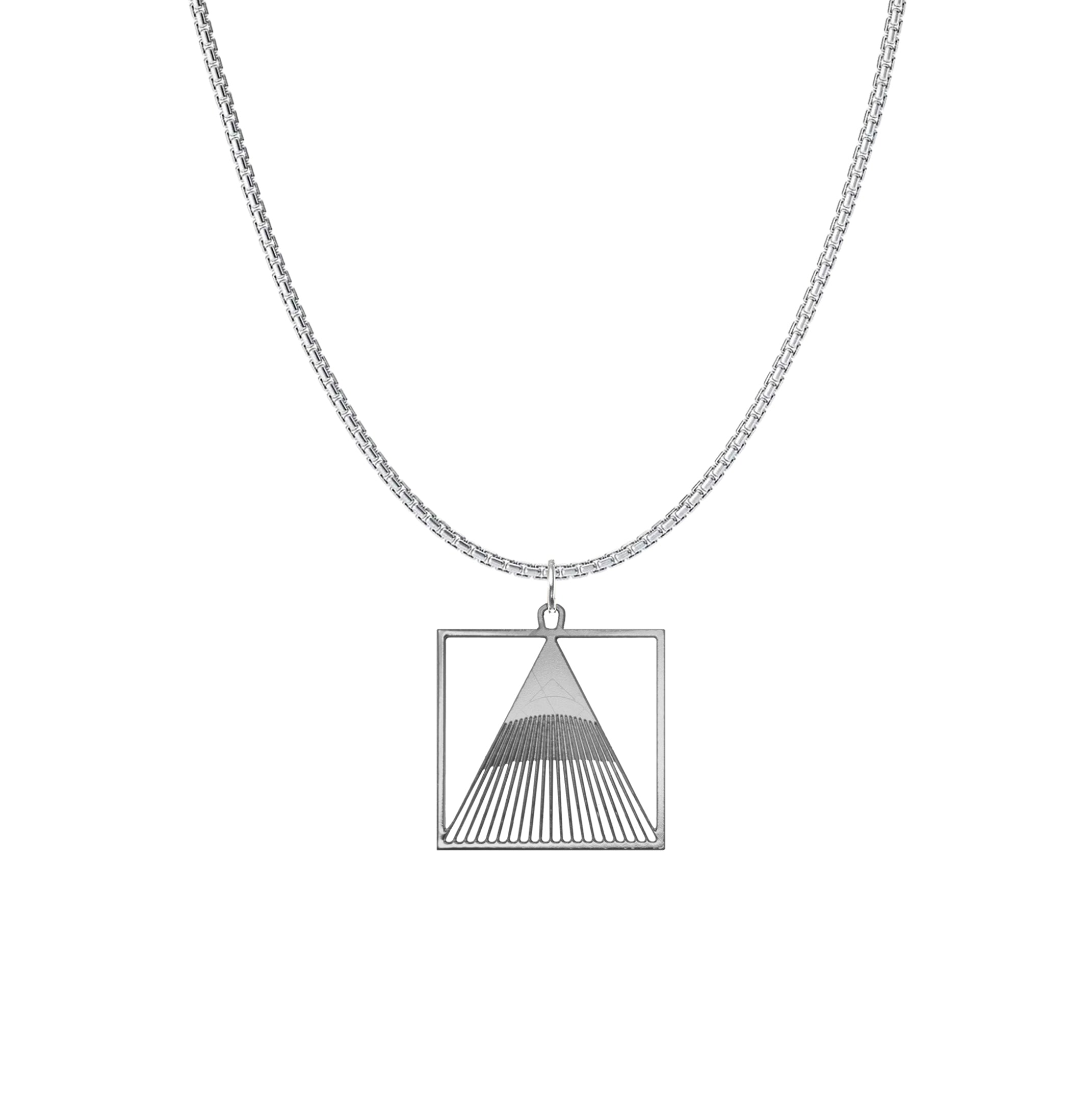 Mens Pyramid Necklace