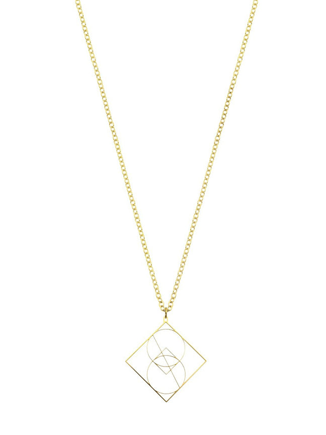 Vesica Piscis Symbol Necklace