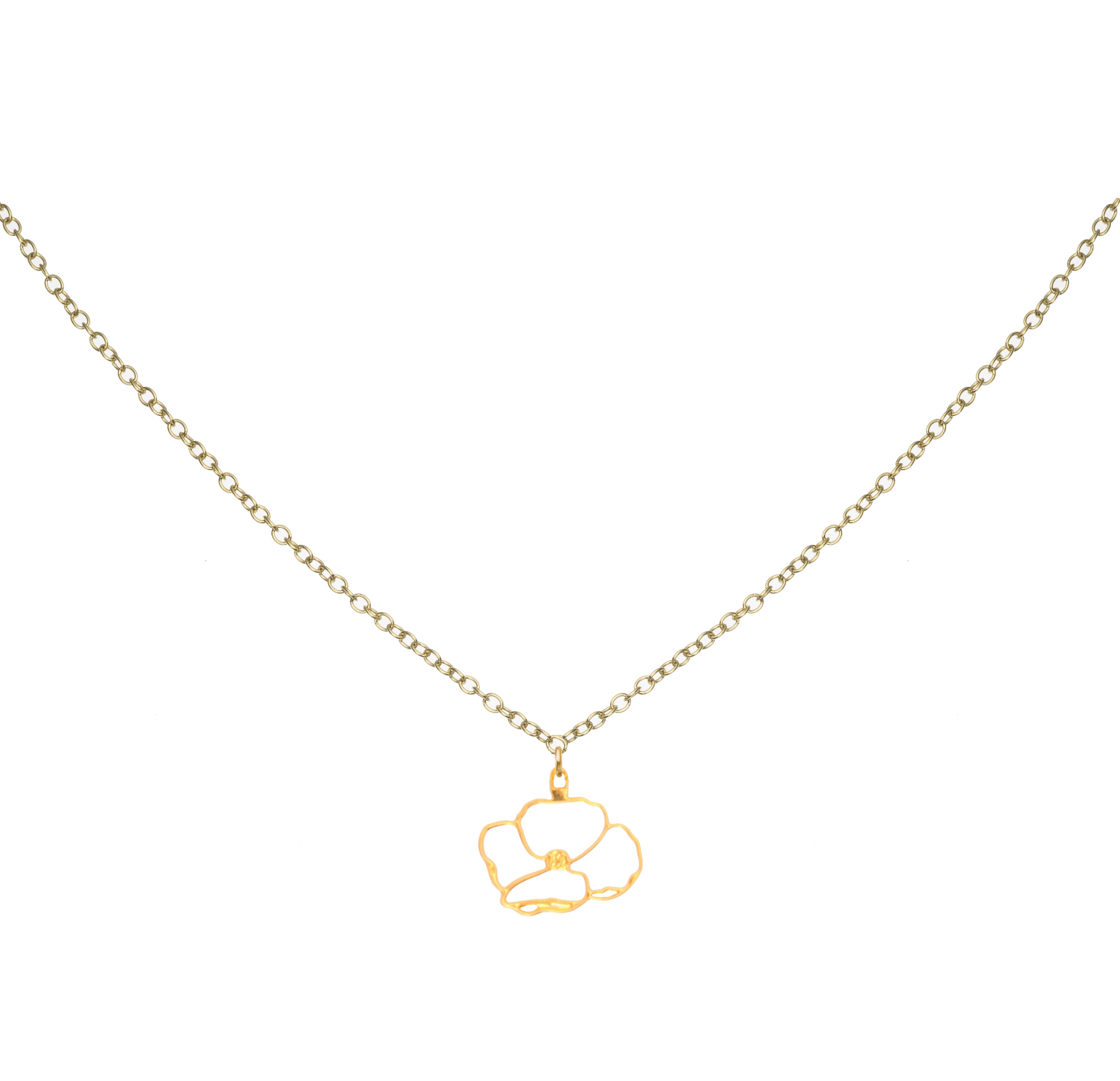 Dainty Buttercup Flower Necklace