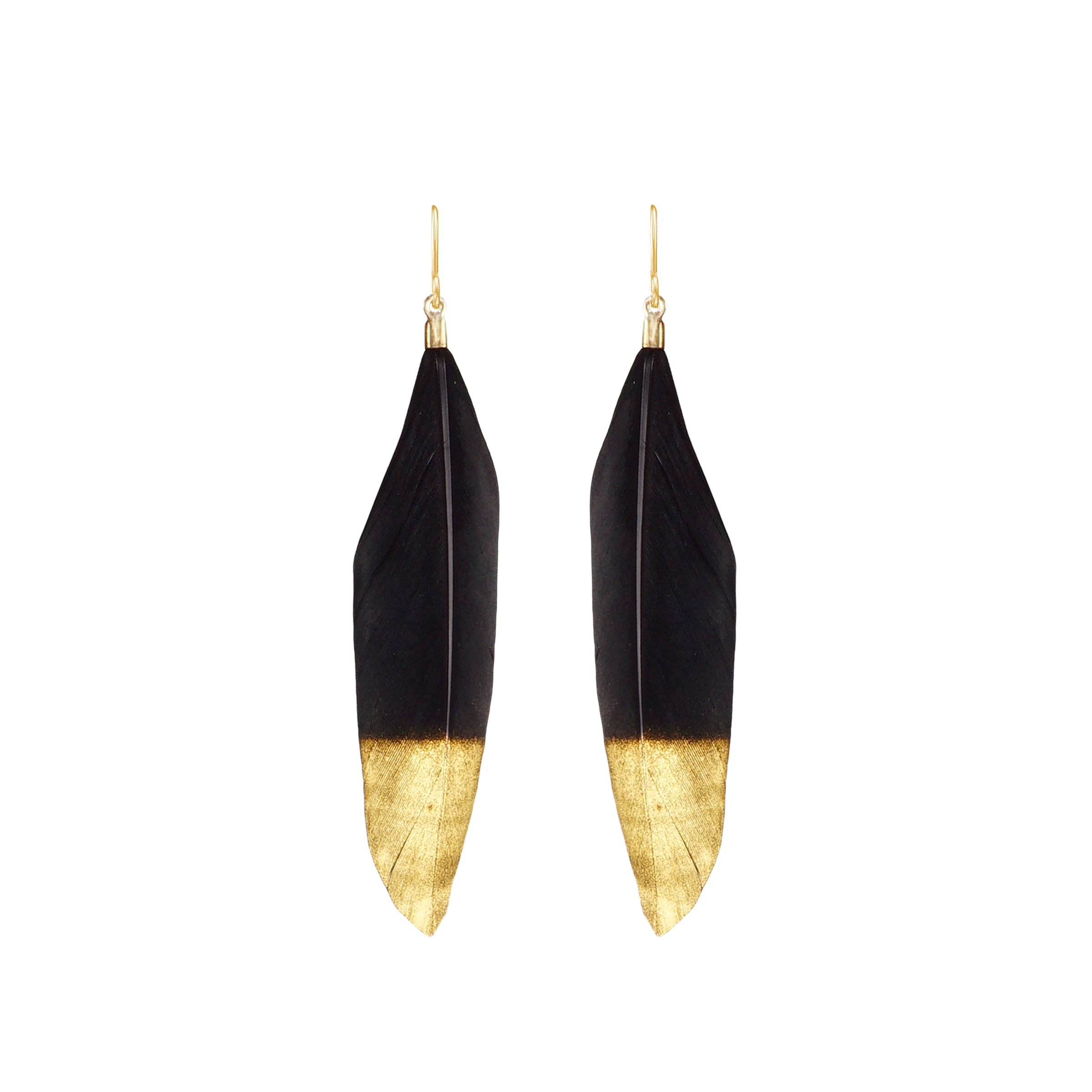 Feather Drop Earrings