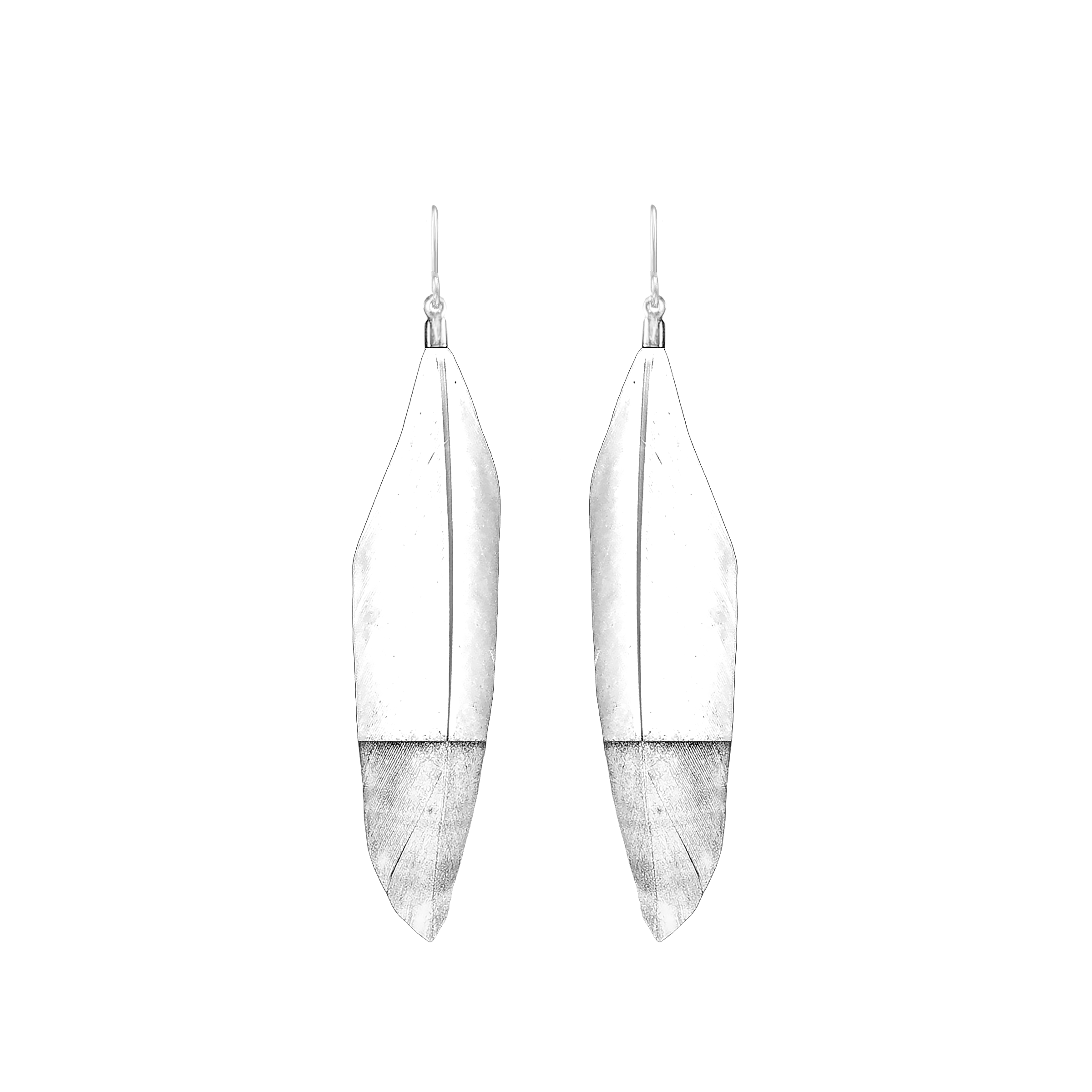 Feather Drop Earrings