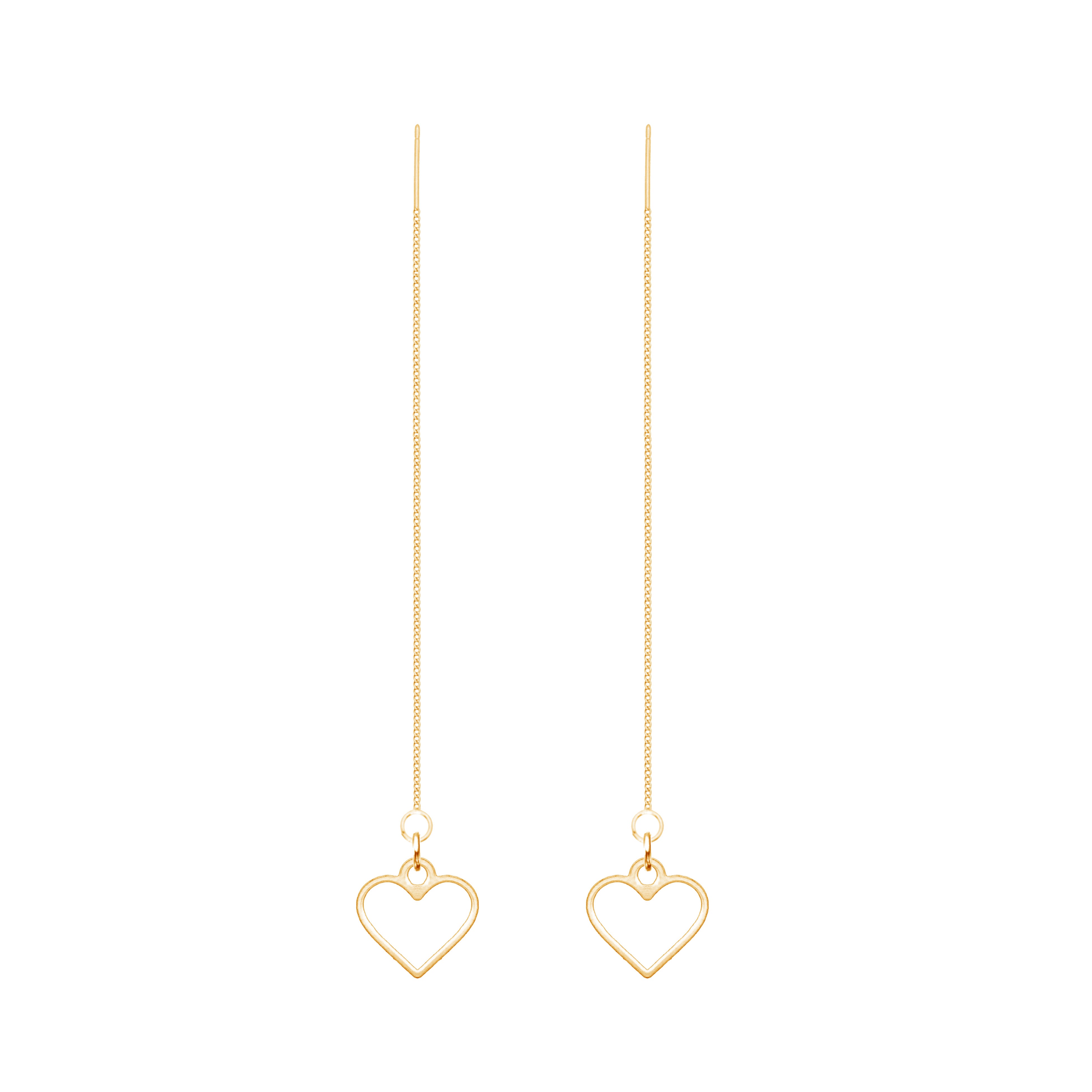 Open Heart Earrings - Love Jewelry for Women