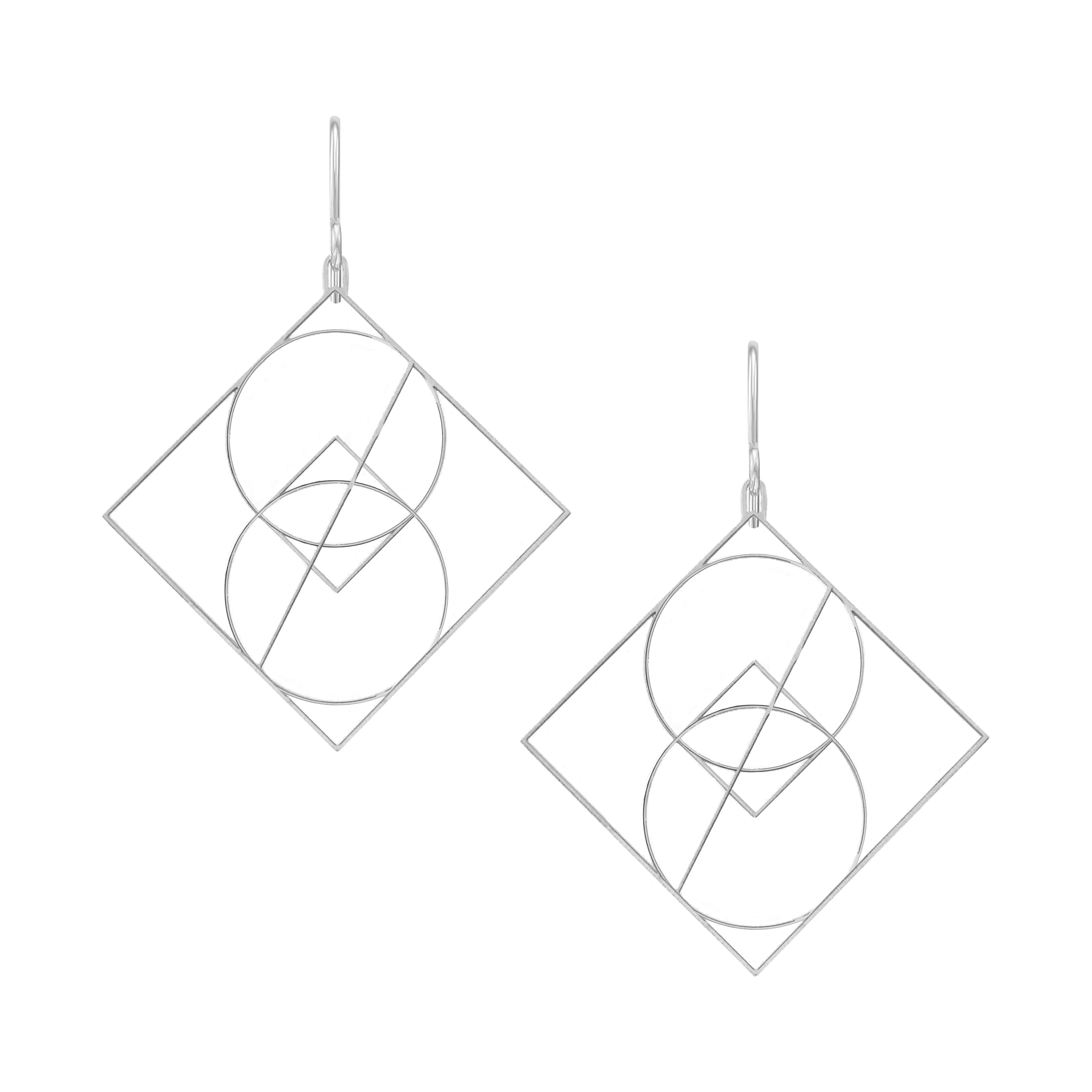 Vesica Piscis Symbol Earrings