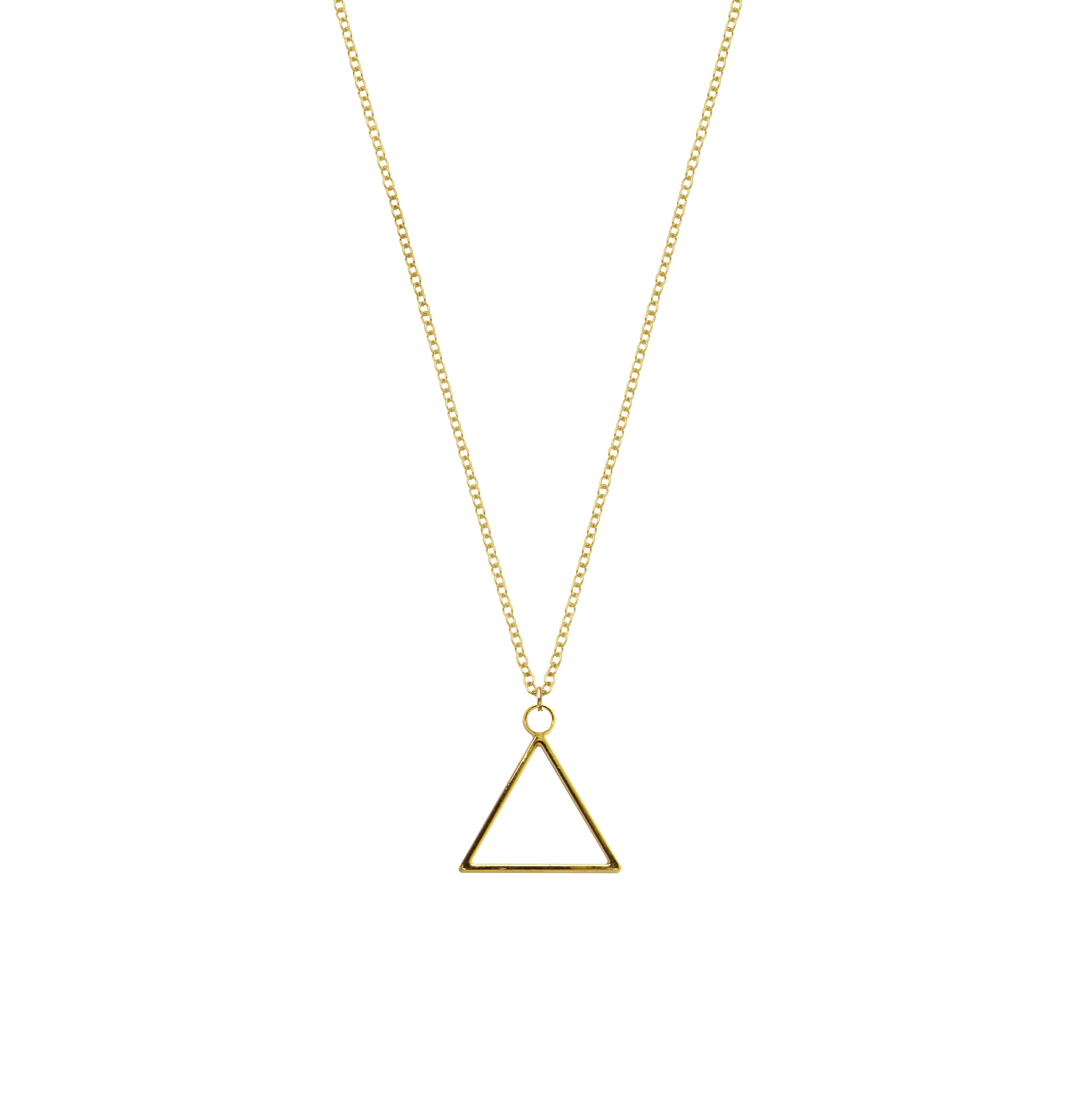 Fire Sign Element Necklace | Simple Triangle Necklace