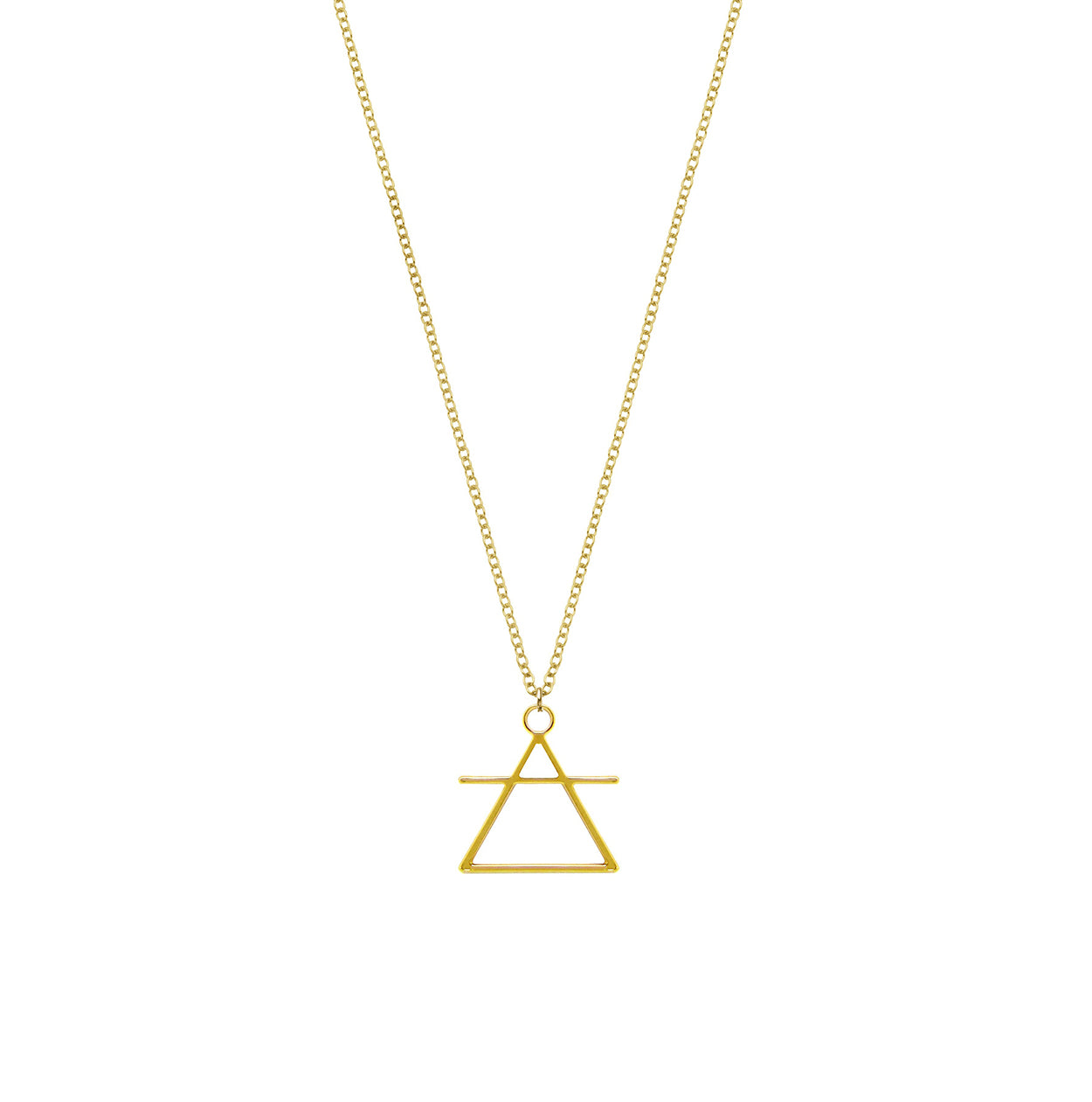 Air Sign Element Necklace | Simple Triangle Necklace