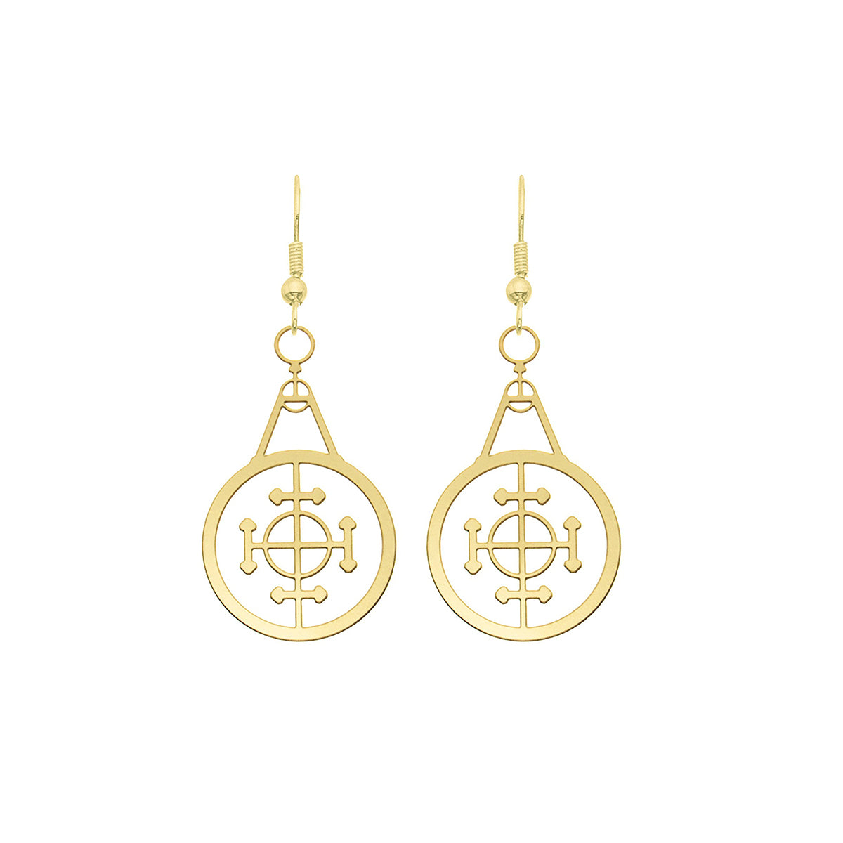 Alchemy Symbol Drop Earrings