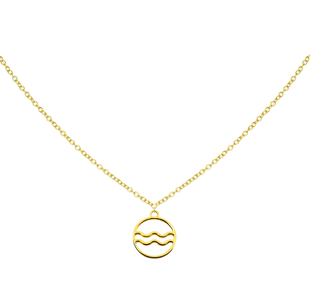 Aquarius Necklace | Zodiac Sign Necklace