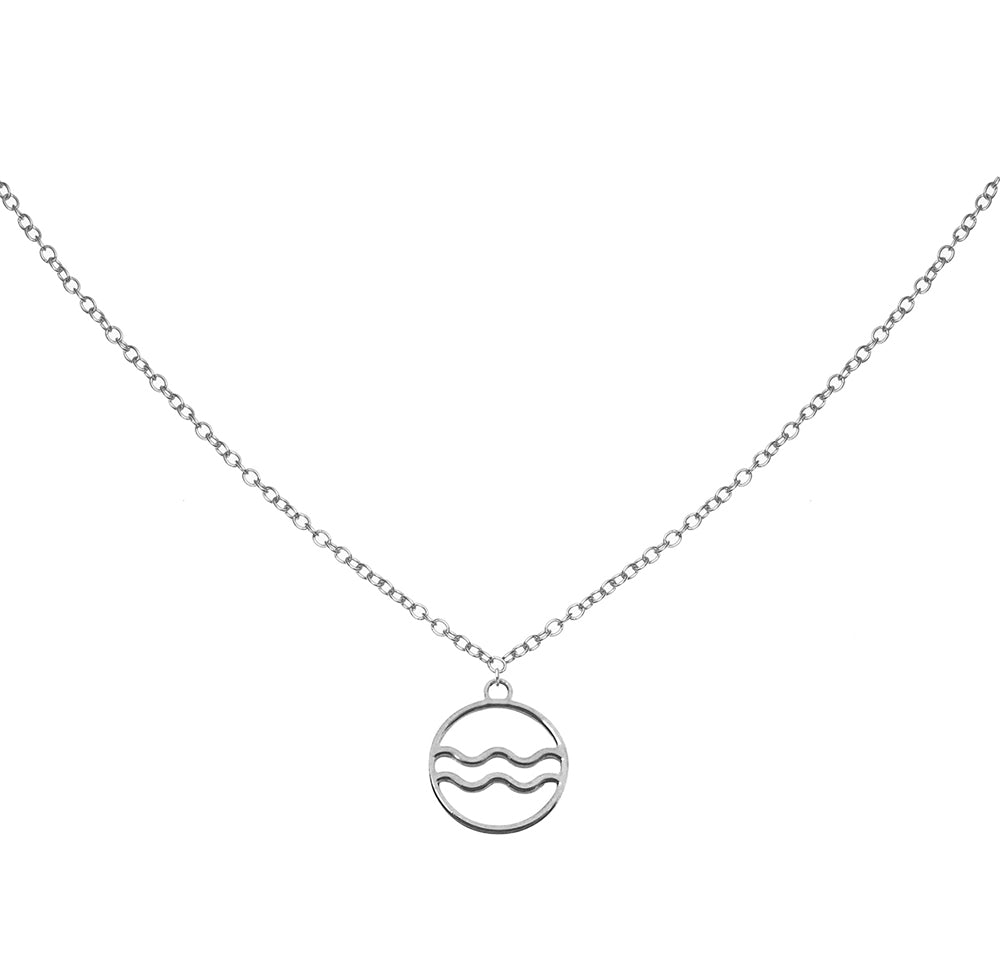 Aquarius Necklace - Zodiac Sign Necklace