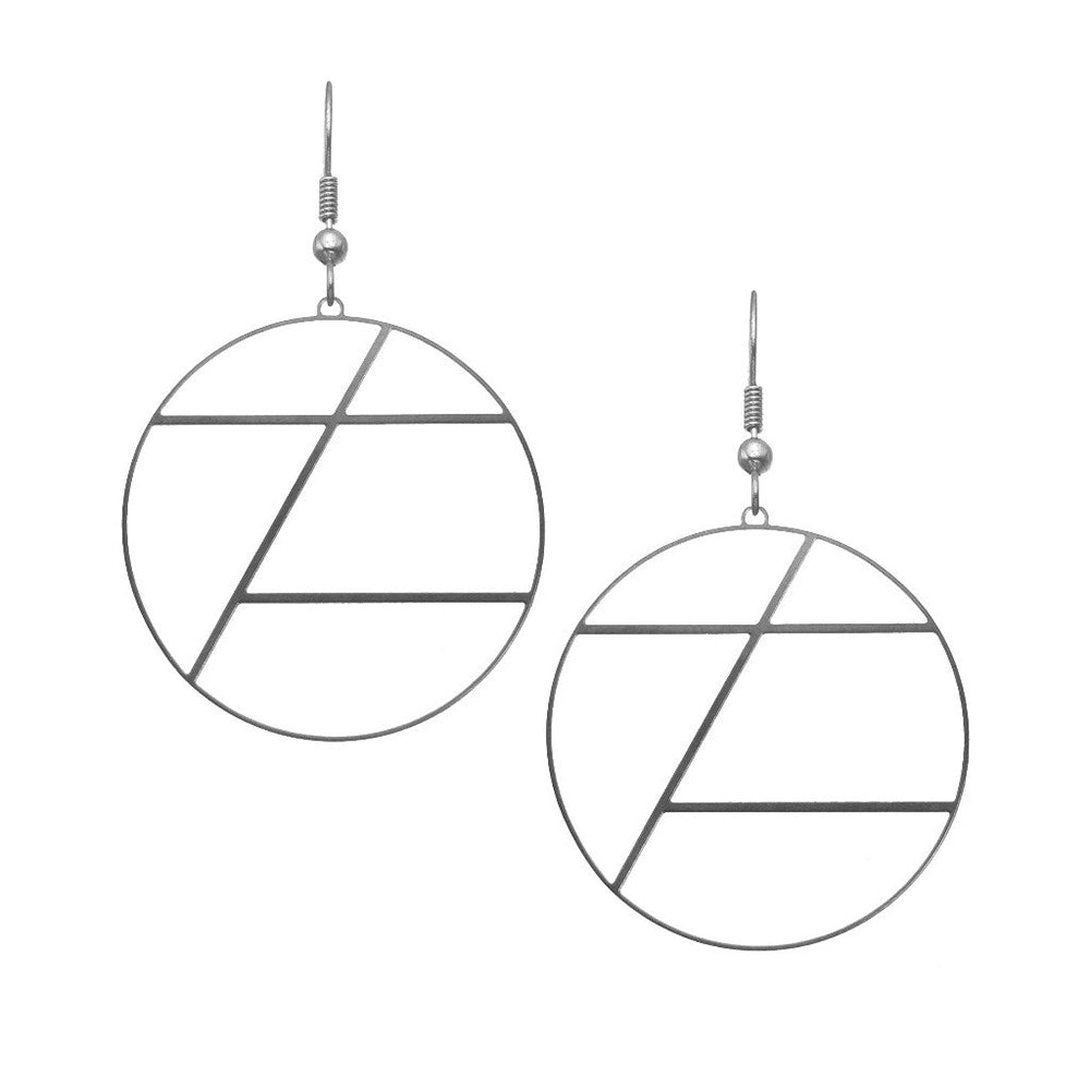 Geometric Circle Earrings