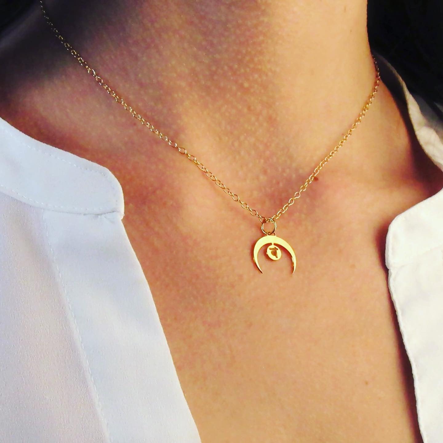 Sacral Chakra Moon Necklace | The Sacral Chakra represents sensuality