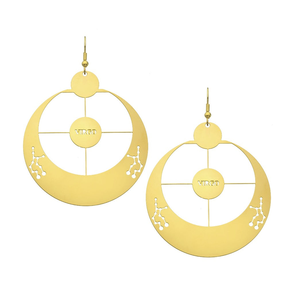 Virgo Zodiac Earrings