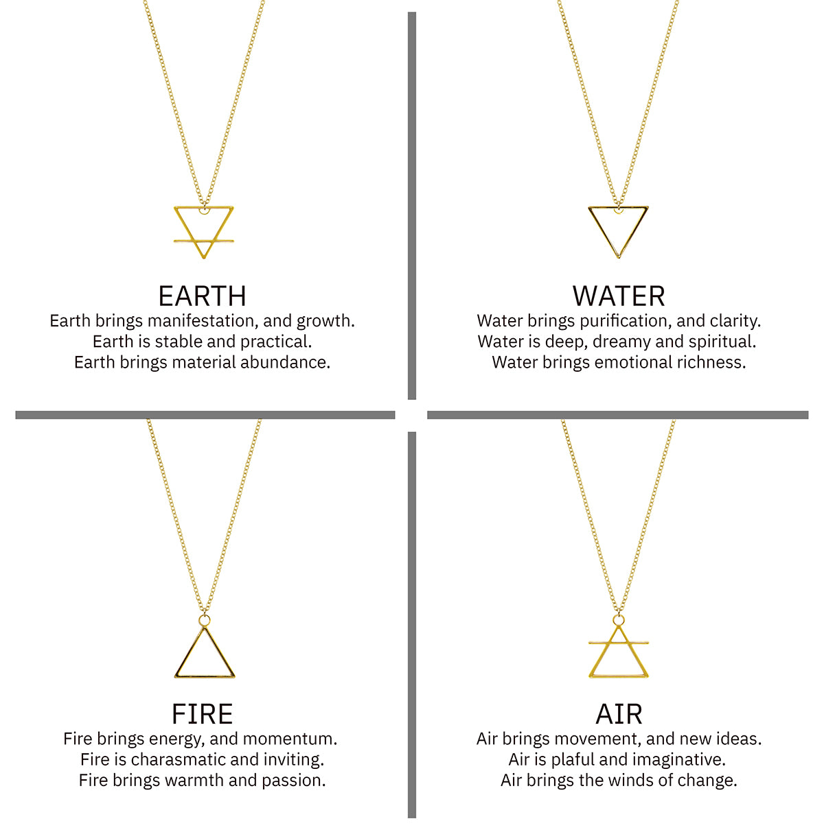 Triangle Necklaces